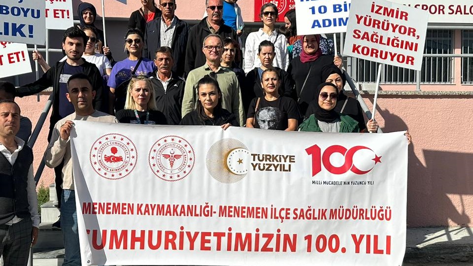 100. YIL YÜRÜYÜŞ ETKİNLİĞİ GERÇEKLEŞTİRİLDİ
